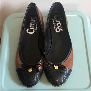 Brown and black sam Edelman flats